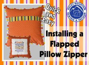 Quick and Easy Pillow Zipper