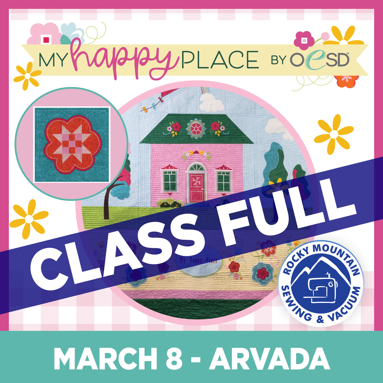 My Happy Place by OESD Embroidery Block of the Month - Arvada