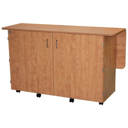 Horn 7600 Ultimate Sewing and Crafting Storage Center sunrise maple closed