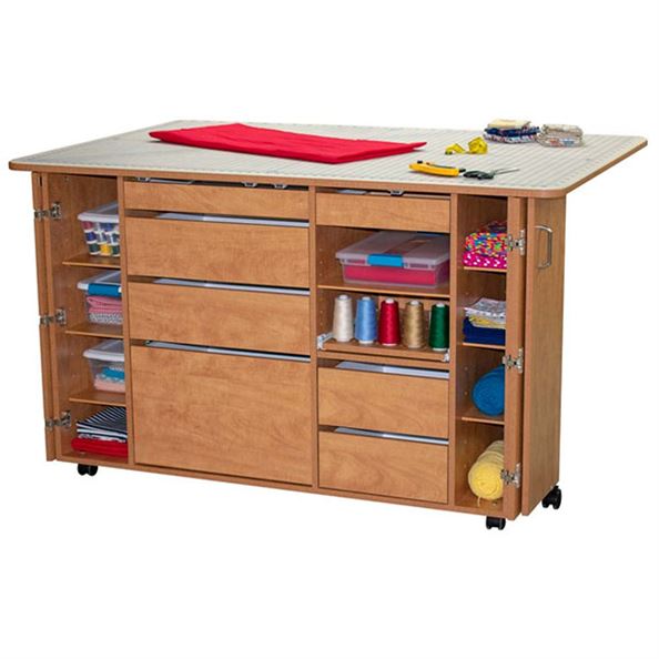 Horn 7600 Ultimate Sewing and Crafting Storage Center sunrise maple