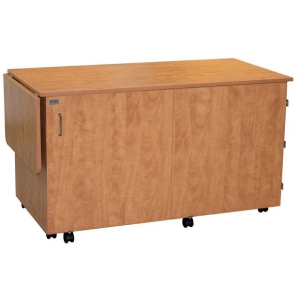 Horn 8050 Cabinet with Electric Lift sunrise maple closed