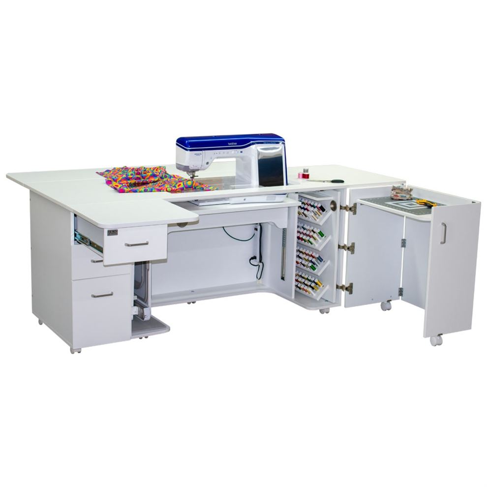 Horn 8090 Sewing Cabinet white front