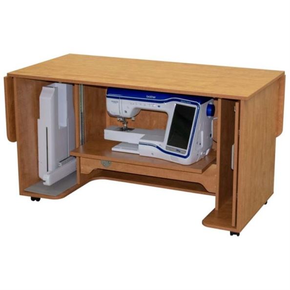 Horn sewing cabinet 8030 sunrise maple top closed