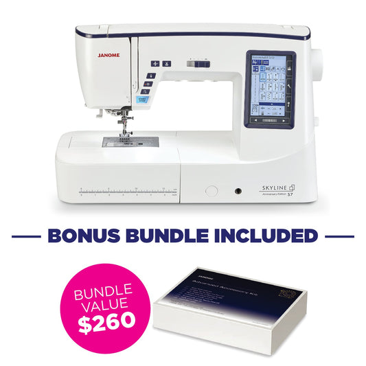 Janome Skyline S7 Anniversary Edition Sewing and Quilting Machine