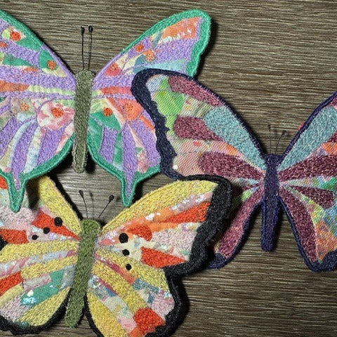 Butterfly Thread Painting - Littleton