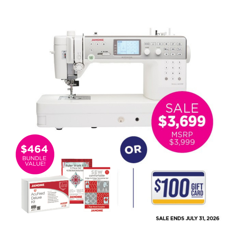 Janome Memory Craft 6700P Sewing And Quilting Machine | Rocky