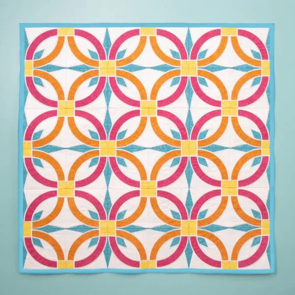 Double Wedding Ring Applique Quilt