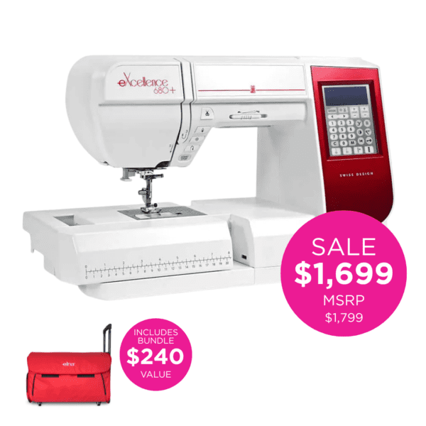 Elna eXcellence 680 PLUS Computerized Sewing Machine (Same as Janome S5)