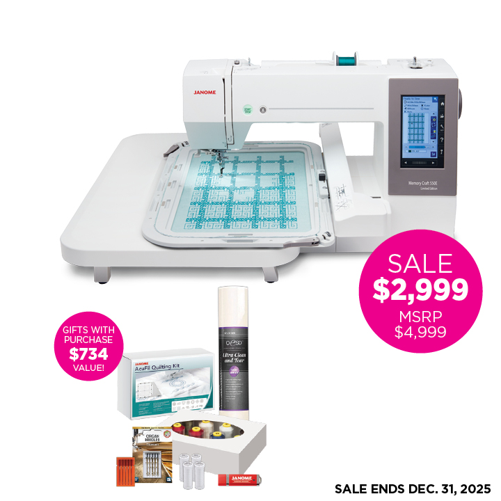 Janome Memory Craft 550E Limited Edition