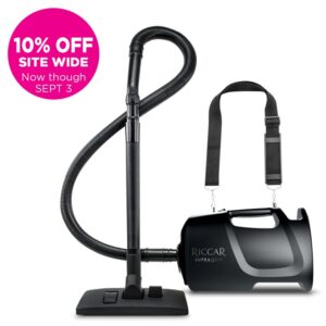 Riccar SupraQuik Portable Canister Vacuum with Shoulder Strap