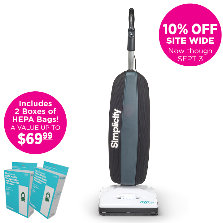 Simplicity Freedom Cordless Bagged Upright