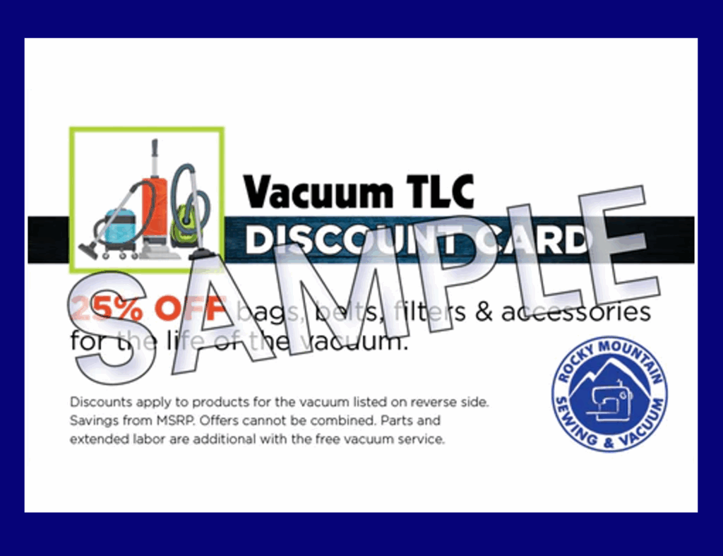 Vacuum Cleaner Repair Savings by Rocky Mountain Sewing