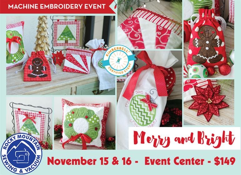 What's the Buzz: November Events at Rocky Mountain Sewing and Vacuum 3 Merry and Bright, one of November events