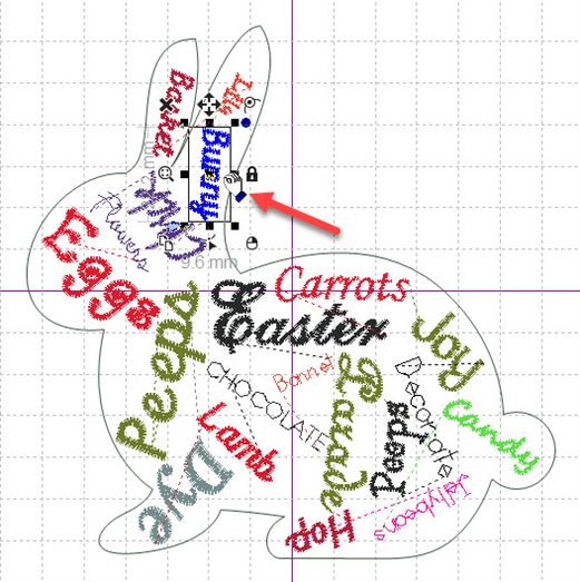 Screen shot of hand cursor for moving objects in FTC-U