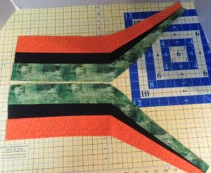 Little Miss Muffet is Making a Square Tuffet 12 Sections 2 and 2R, each 1/2 half of corner section for square tuffet