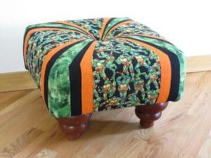 Little Miss Muffet is Making a Square Tuffet 32 Side view of completed square tuffet