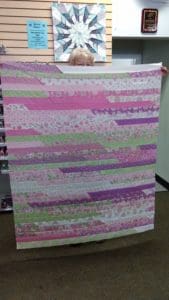 Ready, Set, Sew! A Jelly Roll Race at Rocky Mountain's Colorado Springs Store 15 Jelly Roll Race quilt created by Sandy
