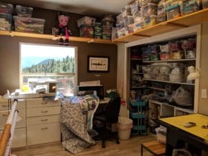 September Sew Fun and More! 19 Photo of blogger's sewing room for #RMSVwhereisew and #RockyMountainSewingandVacuum