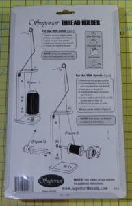Don't Get Your Tinsel in a Tangle: Embroidering With Metallic Thread 17 Drawing on how to use the Superior Thread Holder