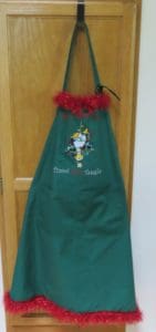 Don't Get Your Tinsel in a Tangle: Embroidering With Metallic Thread 24 Completed apron