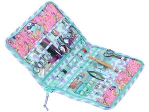 January 2019 Sew Fun 8 Photo of inside of tote "running with scissors" for January Sew Fun