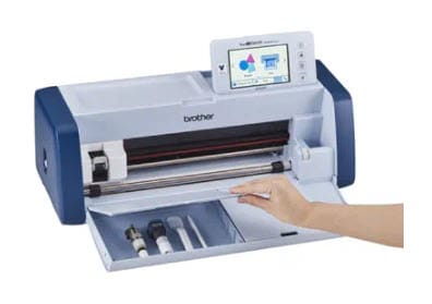 Oh, Brother! Check Out The New For 2022 Brother Sewing Lineup 30 ScanNcut SDX330D showing storage area