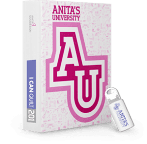 Photo of Anita Goodesign binder given out at Quilting 201 class one of the June Special Events at RMSV