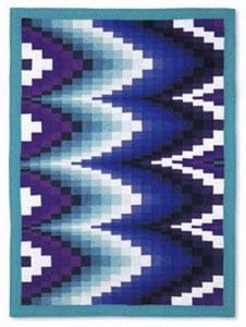 January 2019 Sew Fun 3 sample bargello quilt for January Sew Fun