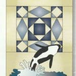 Piece by Piece: The Beauty of Paper Piecing With the Add a Quarter Ruler 1 Paper piecing block for Alaska quilt