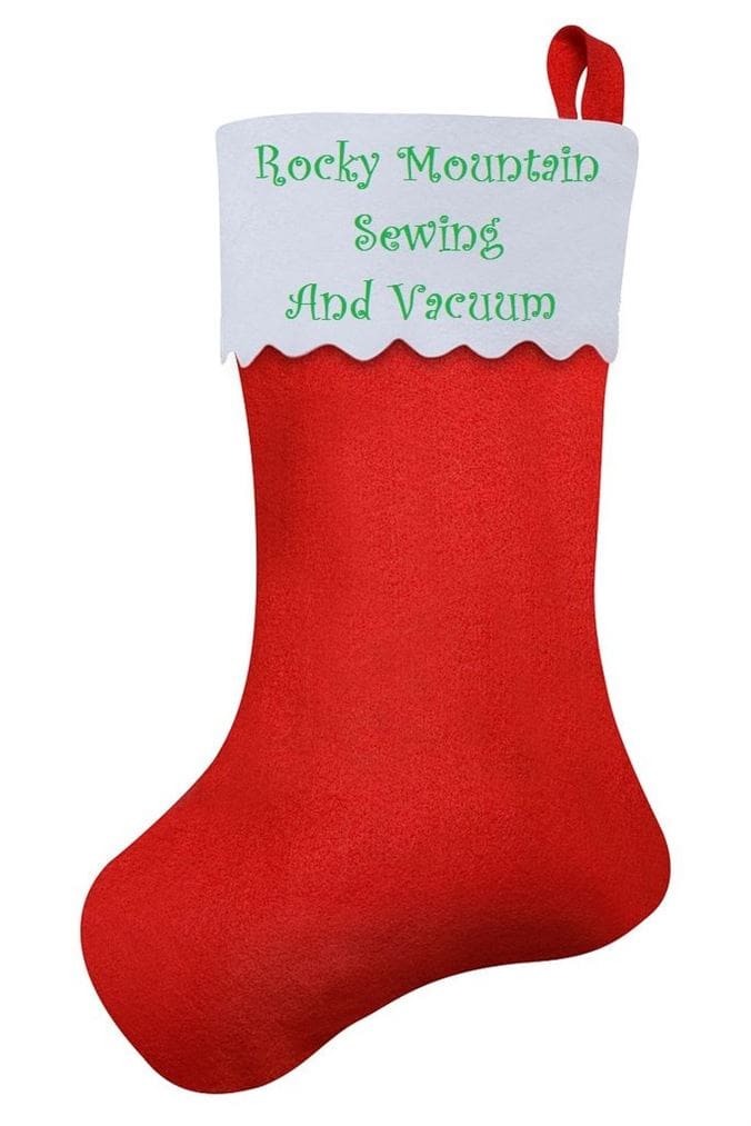 Holiday Gift Guide with Specials For Sewing, Quilting and Crafting 5 Rocky Mounain sewing and Vacuum christmas stocking