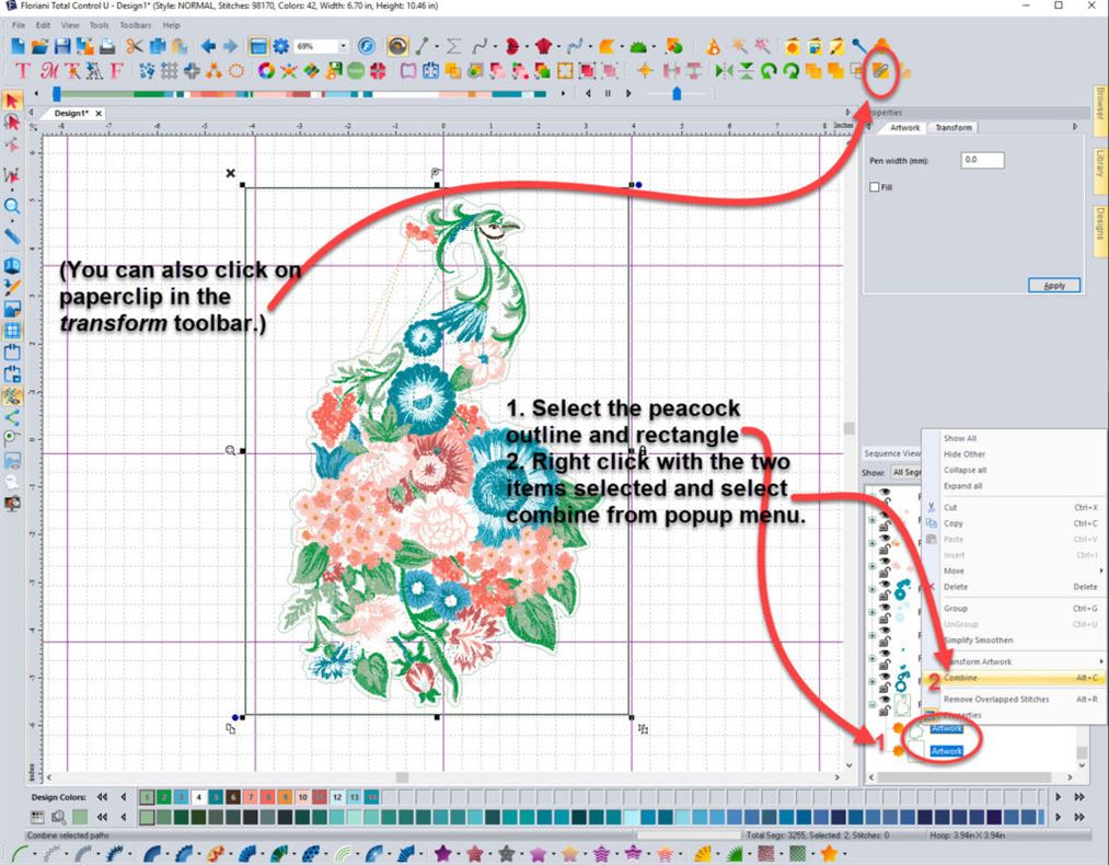 combine outline and rectangle