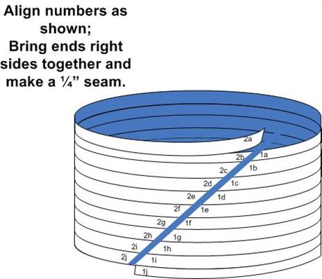 Drawing of making continuous binding