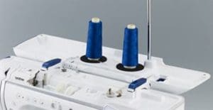 The Brother Luminaire. Part 1: Light Years Ahead 17 Dual Spool Thread Stand on the Brother Luminaire