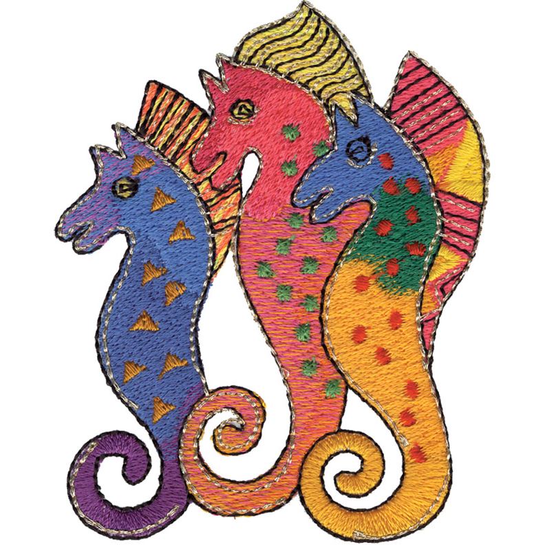 Photo of one of the designs in Ocean Songs by Laurel Burch on OESD