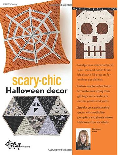 Back cover of Sew a Modern Halloween book for August Sew Fun