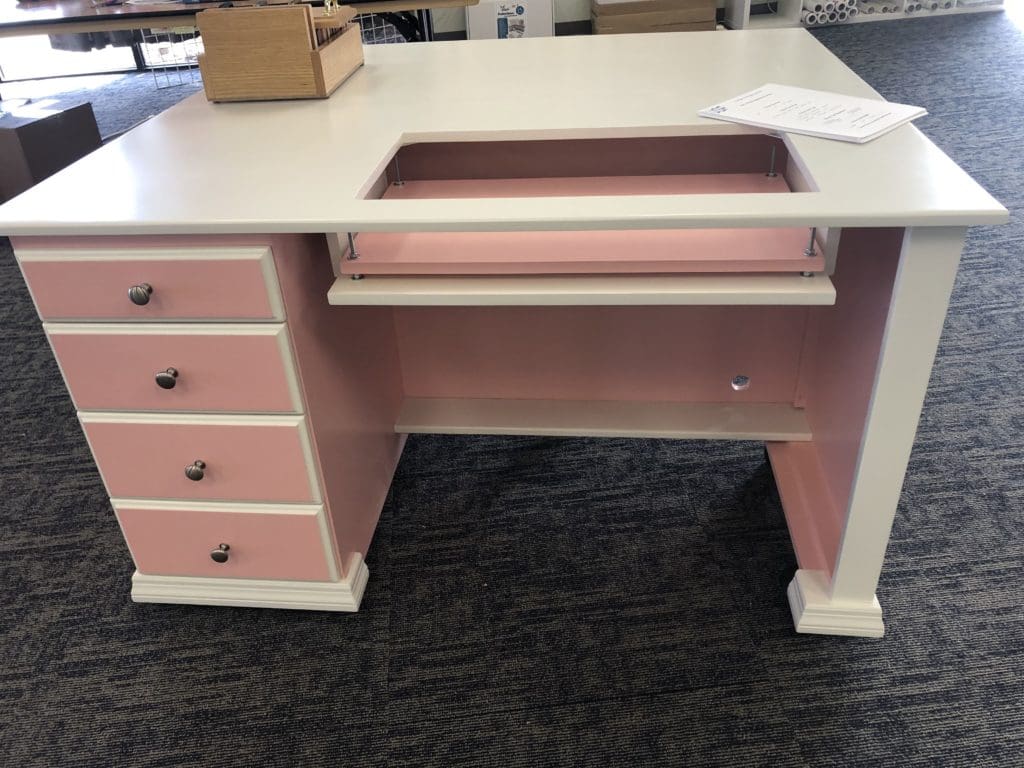 Totally Unique: Sewing Furniture Made-to-Order 13 pink and white sewing cabinet