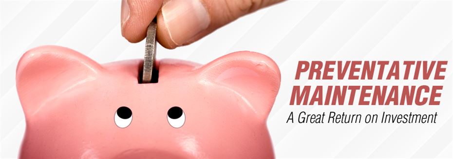 graphic illustrating savings of preventative maintenance