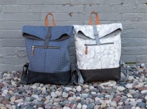 February Sew Fun at Rocky Mountain Sewing and Vacuum 8 Variations of fabric for Range Backpack featured at February Sew Fun