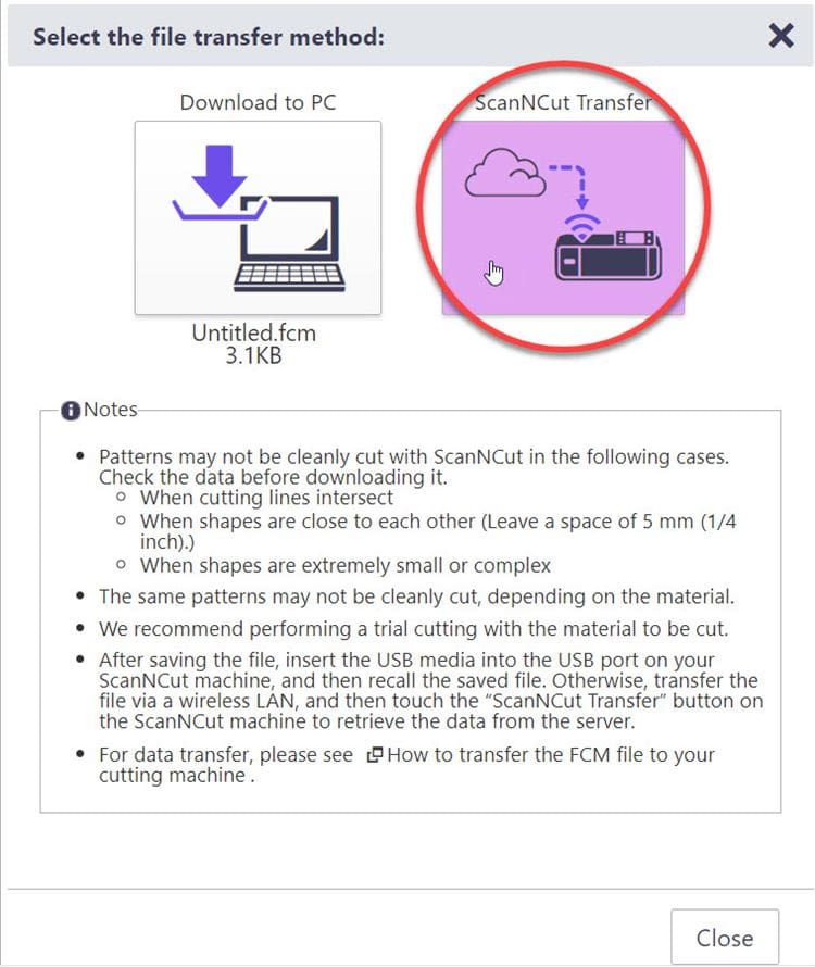 Putting on the Glitz 25 Screen shot of save to cloud on Canvas Workspace