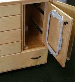 Totally Unique: Sewing Furniture Made-to-Order 9 Unique Sewing Furniture cabinet with pull out hoop storage