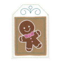 Candy Christmas Gift Tag 2 embroidery design