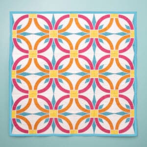 Double Wedding Ring Applique Quilt