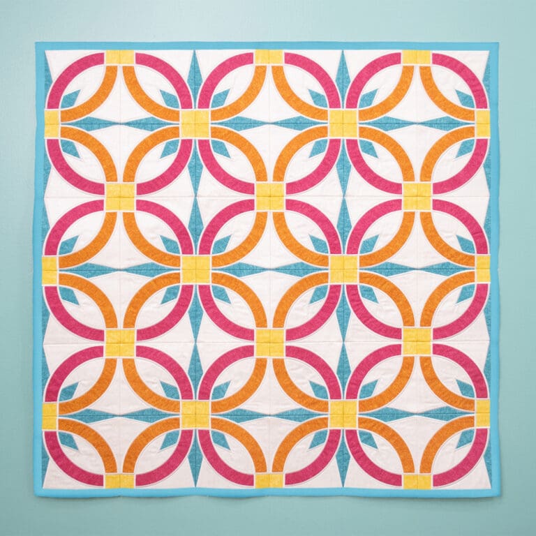 Double Wedding Ring Applique Quilt