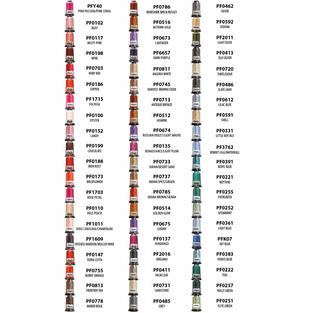 Floriani 60 Spool Set – VOL 1: Scenic Dawns