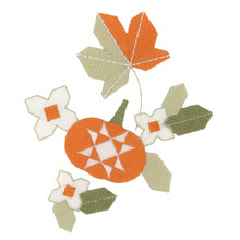 Quilt Block Fall Accent 2 embroidery design