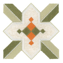 Quilt Block Flower Applique embroidery design