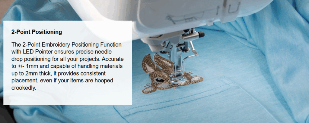 Brother CX1e sewing decorative stitches with precision