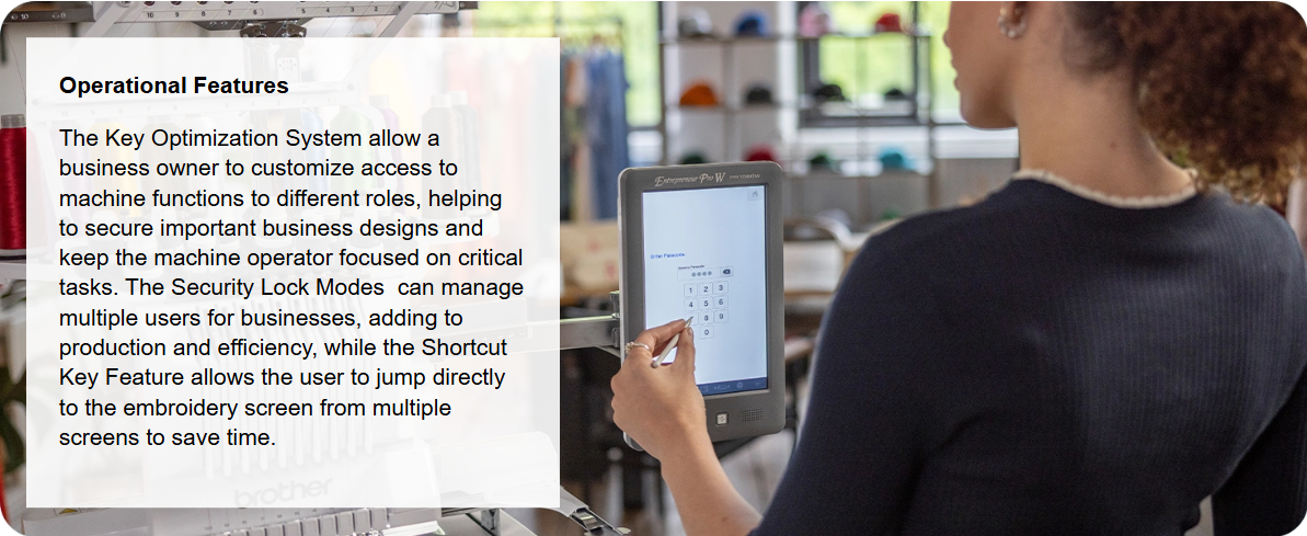 PR1060W 10 Needle Embroidery Machine