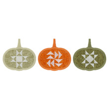 Three Pumpkins Applique Border embroidery design