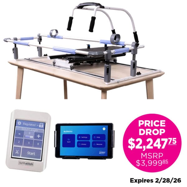 cutie breeze w sure stitch elite and QMX